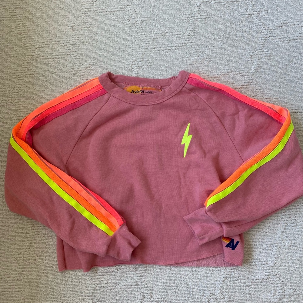 Aviator Nation cropped sweatshirt